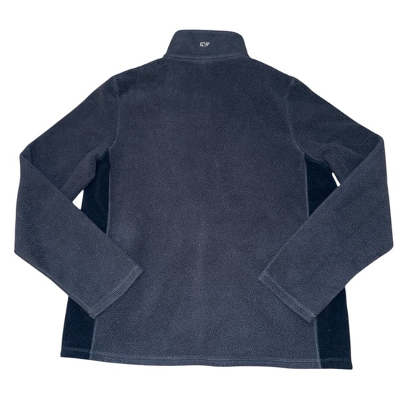 Vineyard Vines women’s XL navy blue grey full zip up fleece - Picture 2 of 8